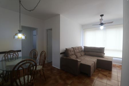 Sala de apartamento para alugar com 2 quartos, 65m² em Jardim Tres Marias, Guarujá