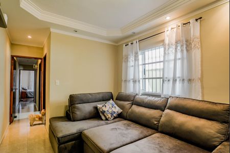 Sala de apartamento à venda com 3 quartos, 90m² em Vila Curuçá, Santo André