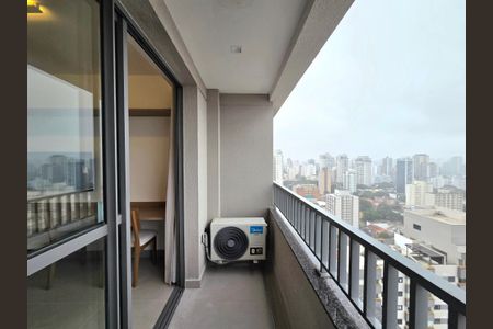 Studio para alugar com 25m², 1 quarto e sem vagaVaranda