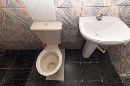 Banheiro de casa para alugar com 2 quartos, 40m² em Jardim Indaia, São Paulo