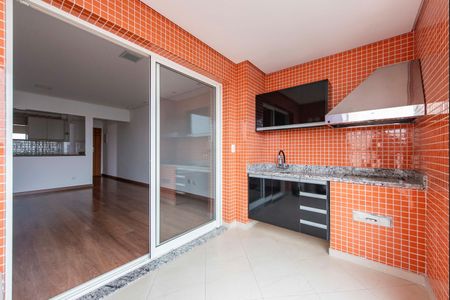 Varanda da Sala de apartamento à venda com 3 quartos, 102m² em Vila Assunção, Santo André