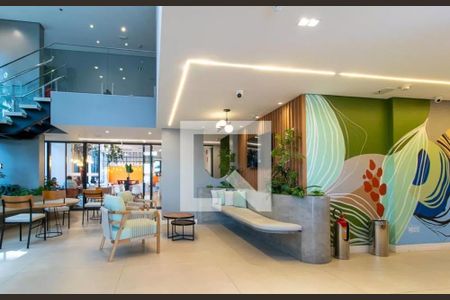 Apartamento para alugar com 36m², 1 quarto e sem vagaHall social