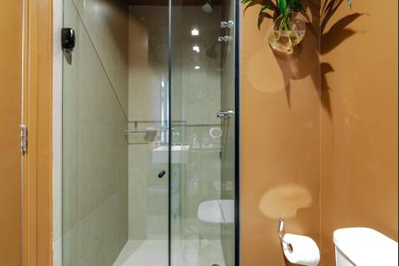 Banheiro de kitnet/studio à venda com 1 quarto, 18m² em Vila Mariana, São Paulo