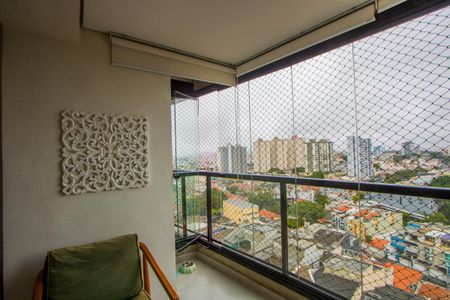 Varanda da sala de apartamento à venda com 3 quartos, 90m² em Vila Assunção, Santo André