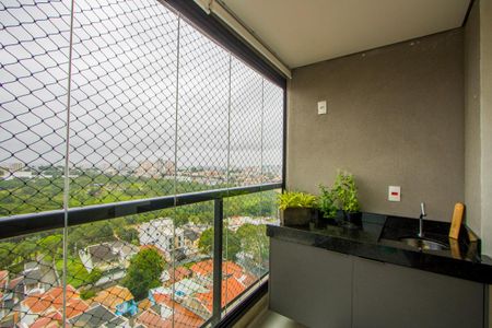 Varanda da sala de apartamento à venda com 3 quartos, 90m² em Vila Assunção, Santo André