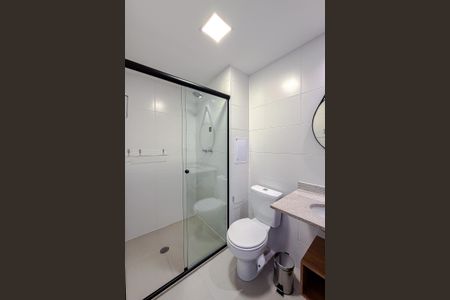 Banheiro de kitnet/studio para alugar com 1 quarto, 23m² em Vila Mariana, São Paulo