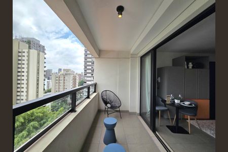 Studio para alugar com 30m², 1 quarto e 1 vagaVaranda