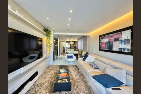 Sala de apartamento à venda com 3 quartos, 110m² em Cidade Jardim, Belo Horizonte