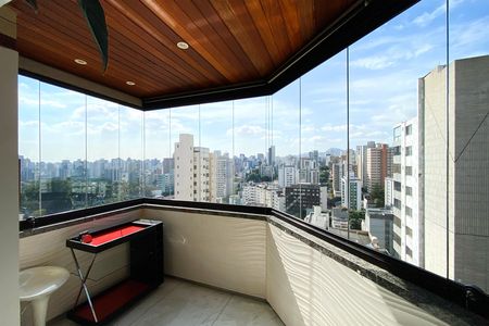Varanda da Sala de apartamento à venda com 3 quartos, 110m² em Cidade Jardim, Belo Horizonte