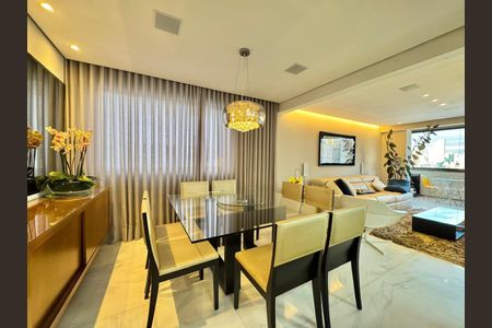 Sala de apartamento à venda com 3 quartos, 110m² em Cidade Jardim, Belo Horizonte