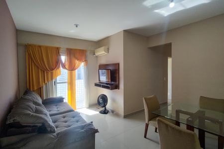 Sala de apartamento para alugar com 3 quartos, 110m² em Canto do Forte, Praia Grande