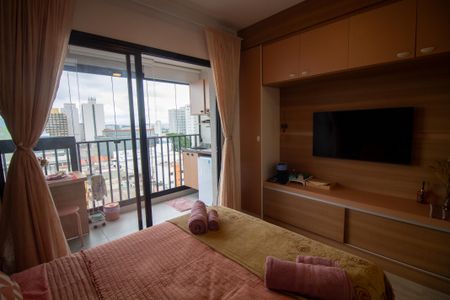 Sala / Quarto - Studio de kitnet/studio para alugar com 1 quarto, 23m² em Santo Amaro, São Paulo