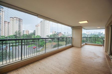 Varanda da Sala de apartamento à venda com 4 quartos, 317m² em Santo Amaro, São Paulo