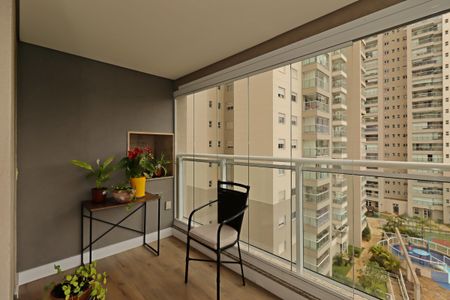 Varanda Gourmet de apartamento à venda com 2 quartos, 92m² em Jardim, Santo André