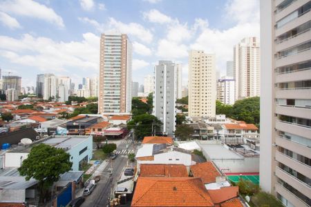 Vista da Varanda do Studio de kitnet/studio para alugar com 1 quarto, 24m² em Itaim Bibi, São Paulo