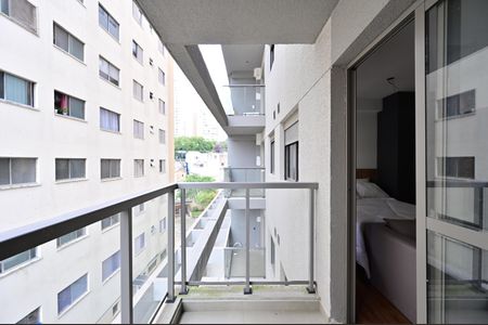 Studio à venda com 26m², 1 quarto e sem vagaVaranda