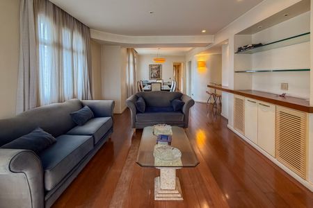 Sala de apartamento à venda com 4 quartos, 140m² em Santo Agostinho, Belo Horizonte