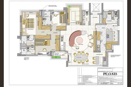 Apartamento à venda com 147m², 3 quartos e 3 vagasPlanta