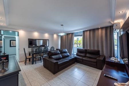 Sala de apartamento para alugar com 3 quartos, 110m² em Gonzaga, Santos