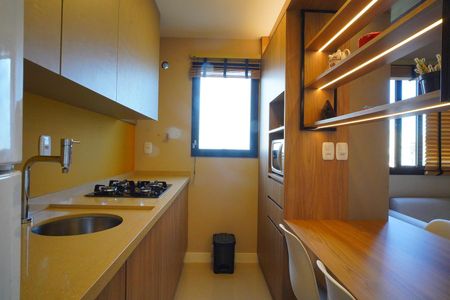 Cozinha  de kitnet/studio para alugar com 1 quarto, 30m² em Farroupilha, Porto Alegre