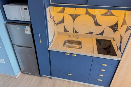 Studio para alugar com 25m², 1 quarto e sem vagaCozinha