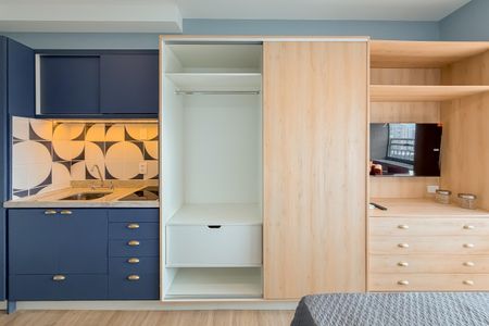 Studio para alugar com 25m², 1 quarto e sem vagaArmários