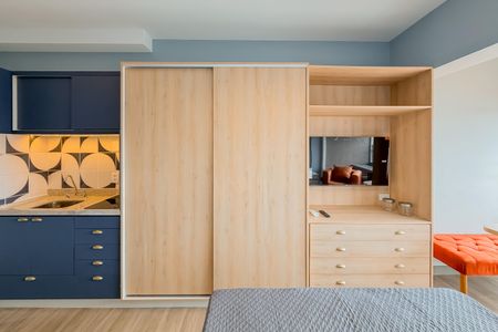 Studio para alugar com 25m², 1 quarto e sem vagaArmários