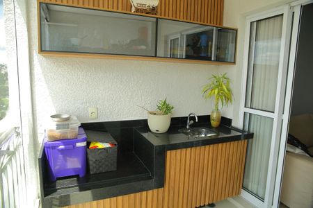 Varanda da Sala  de apartamento para alugar com 2 quartos, 63m² em Jardim das Acacias, São Bernardo do Campo