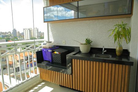 Varanda da Sala  de apartamento para alugar com 2 quartos, 63m² em Jardim das Acacias, São Bernardo do Campo