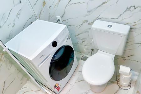 Banheiro  de kitnet/studio para alugar com 1 quarto, 35m² em Centro, Rio de Janeiro