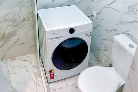 Banheiro  de kitnet/studio para alugar com 1 quarto, 35m² em Centro, Rio de Janeiro