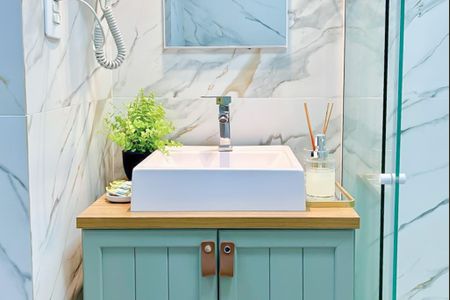 Studio para alugar com 34m², 1 quarto e sem vaga Studio para alugar com 34m², 1 quarto e sem vagaBanheiro