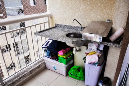 Apartamento para alugar com 52m², 2 quartos e 1 vaga Apartamento para alugar com 52m², 2 quartos e 1 vagaDetalhe - Varanda da Sala e Sala de Jantar