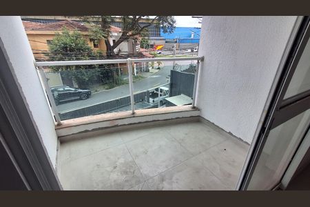 Varanda  de apartamento à venda com 1 quarto, 50m² em Vila Caminho do Mar, São Bernardo do Campo