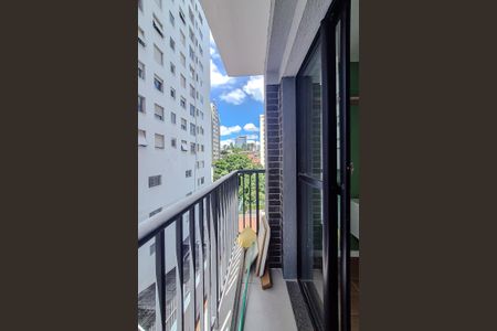 Varanda da Sala de apartamento à venda com 1 quarto, 29m² em Perdizes, São Paulo