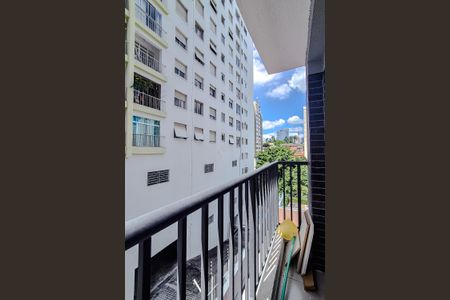 Varanda da Sala de apartamento à venda com 1 quarto, 29m² em Perdizes, São Paulo