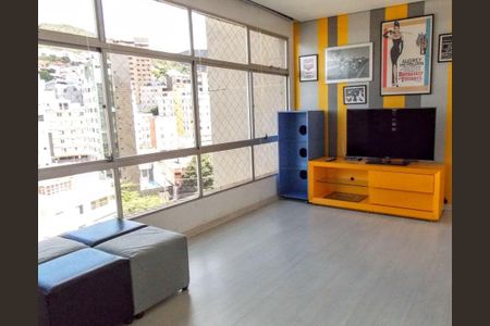 Sala  de apartamento à venda com 1 quarto, 70m² em Sion, Belo Horizonte