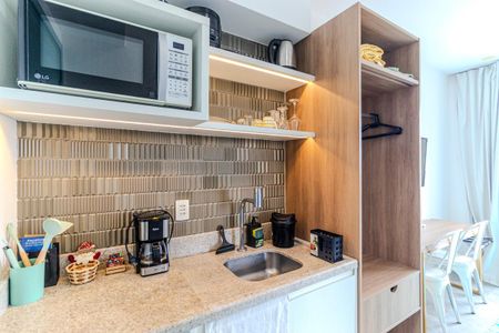 Studio para alugar com 30m², 1 quarto e sem vaga Studio para alugar com 30m², 1 quarto e sem vagaCozinha