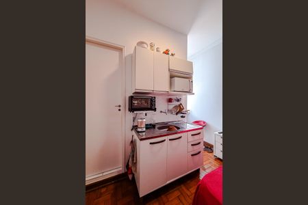 Cozinha de kitnet/studio para alugar com 1 quarto, 25m² em Vila Mariana, São Paulo