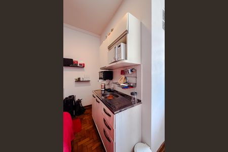 Cozinha de kitnet/studio para alugar com 1 quarto, 25m² em Vila Mariana, São Paulo