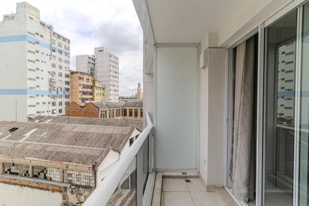 Varanda de kitnet/studio para alugar com 1 quarto, 30m² em Centro Histórico de São Paulo, São Paulo