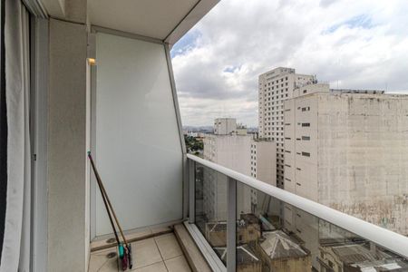 Varanda de kitnet/studio para alugar com 1 quarto, 30m² em Centro Histórico de São Paulo, São Paulo