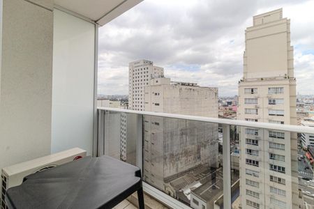 Varanda de kitnet/studio para alugar com 1 quarto, 30m² em Centro Histórico de São Paulo, São Paulo