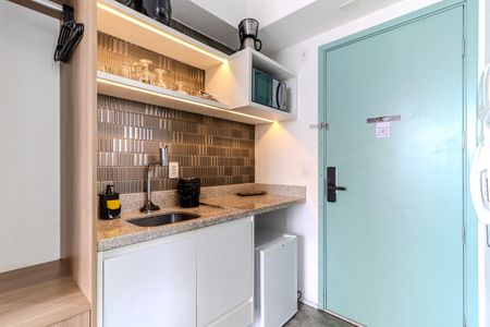 Studio para alugar com 30m², 1 quarto e sem vaga Studio para alugar com 30m², 1 quarto e sem vagaCozinha