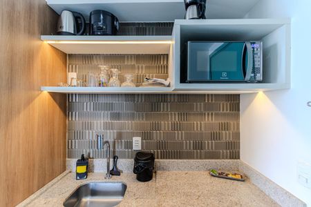 Studio para alugar com 30m², 1 quarto e sem vaga Studio para alugar com 30m², 1 quarto e sem vagaCozinha