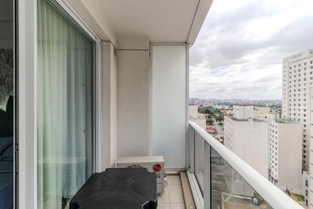 Varanda de kitnet/studio para alugar com 1 quarto, 30m² em Centro Histórico de São Paulo, São Paulo