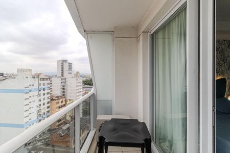 Varanda de kitnet/studio para alugar com 1 quarto, 30m² em Centro Histórico de São Paulo, São Paulo