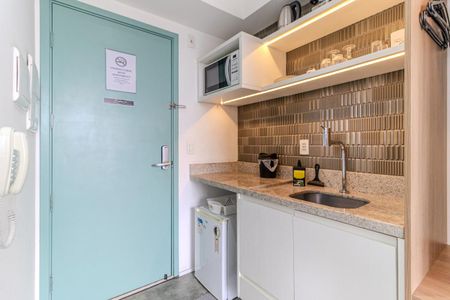 Studio para alugar com 30m², 1 quarto e sem vaga Studio para alugar com 30m², 1 quarto e sem vagaCozinha