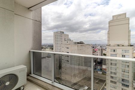 Varanda de kitnet/studio para alugar com 1 quarto, 30m² em Centro Histórico de São Paulo, São Paulo