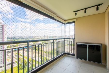 Varanda da sala de apartamento para alugar com 3 quartos, 88m² em Campestre, Santo André